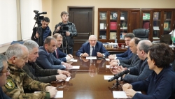ВАЛЕРИЙ БГАНБА ПРОВЁЛ РАБОЧЕЕ СОВЕЩАНИЕ С МИНИСТРАМИ