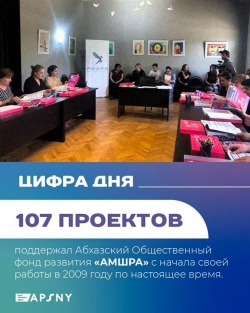107 ПРОЕКТОВ ФОНДА РАЗВИТИЯ &laquo;АМШАРА&raquo;