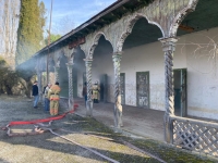 ПОЖАР НА ЖЕЛЕЗНОДОРОЖНОЙ СТАНЦИИ СЕЛА ЗВАНДРИПШ