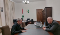АЛЕКСАНДР АНКВАБ ВСТРЕТИЛСЯ С ПОСЛОМ АБХАЗИИ В НИКАРАГУА ИНАЛОМ ЛАДАРИЯ