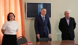 ВИЦЕ-ПРЕЗИДЕНТ БАДРА ГУНБА.  ПРЕДСТАВИЛ КОЛЛЕКТИВУ АГТРК   НОВОГО ГЕНЕРАЛЬНОГО ДИРЕКТОРА ИРИНУ АГРБА.