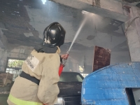 ПОЖАР КРОВЛИ ЗДАНИЯ КОЖЗАВОДА
