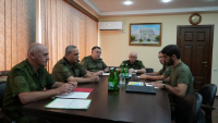 В МО ПРОШЛА ВСТРЕЧА РУКОВОДСТВА МИНОБОРОНЫ И МЧС АБХАЗИИ