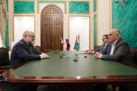 АСЛАН БЖАНИЯ ПРИНЯЛ ПРЕЗИДЕНТА АКАДЕМИИ НАУК ЧЕЧЕНСКОЙ РЕСПУБЛИКИ