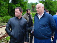 ПРЕЗИДЕНТ ПОСЕТИЛ СЕЛА ПОСТРАДАВШИЕ ВСЛЕДСТВИЕ НЕПОГОДЫ