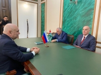 АСЛАН БЖАНИЯ ПРИНЯЛ ПЕРВОГО ЗАММИНИСТРА СЕЛЬСКОГО ХОЗЯЙСТВА РФ ДЖАМБУЛАТА ХАТУОВА