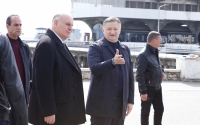 ПРЕЗИДЕНТ ПРОИНСПЕКТИРОВАЛ ХОД РАБОТ НА ПЛОЩАДИ С.В. БАГАПШ