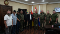 В МИНОБОРОНЫ ПРОШЛА ВСТРЕЧА С ДЕЛЕГАЦИЕЙ СОЮЗА АБХАЗСКИХ ДОБРОВОЛЬЦЕВ КБР