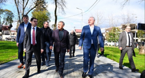 РУСТАМ МИННИХАНОВ И ПРЕЗИДЕНТ АБХАЗИИ БАДРА ГУНБА ПОСЕТИЛИ НАБЕРЕЖНУЮ В СУХУМЕ