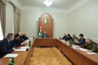 АСЛАН БЖАНИЯ ПРОВЕЛ ЗАСЕДАНИЕ СОВЕТА БЕЗОПАСНОСТИ