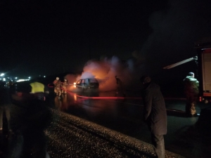 ЗАГОРЕЛСЯ АВТОМОБИЛЬ