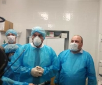 ПРЕЗИДЕНТ АБХАЗИИ АСЛАН БЖАНИЯ ПРИЕХАЛ В ГУДАУТСКИЙ КОВИД-ЦЕНТР