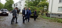 АСЛАН БЖАНИЯ И БЕСЛАН ЭШБА ПРОИНСПЕКТИРОВАЛИ УЛИЦЫ СТОЛИЦЫ