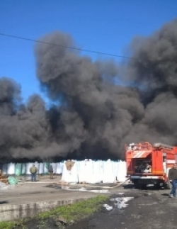 ПРИЧИНОЙ ПОЖАРА НА ОЧАМЧЫРСКОМ РЫБОПЕРЕРАБАТЫВАЮЩЕМ ЗАВОДЕ СТАЛО САМОВОЗГОРАНИЕ РЫБНОЙ МУКИ