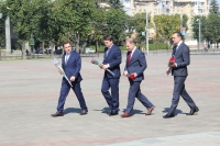 ДЕЛЕГАЦИЯ ПРАВИТЕЛЬСТВА АБХАЗИИ ПОЧТИЛА ПАМЯТЬ ДОБРОВОЛЬЦЕВ ИЗ КБР