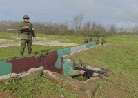 ДЛЯ ОБУЧЕНИЯ ВОЕННОСЛУЖАЩИХ РОССИЙСКОЙ ВОЕННОЙ БАЗЫ В АБХАЗИИ ПРИМЕНЯЕТСЯ СОВРЕМЕННОЕ РАДИОУПРАВЛЯЕМОЕ СТРЕЛЬБИЩНОЕ ОБОРУДОВАНИЕ