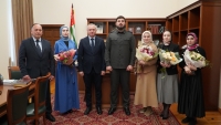 БАДРА ГУНБА ПРИНЯЛ ДЕЛЕГАЦИЮ МИНИСТЕРСТВА КУЛЬТУРЫ ЧЕЧЕНСКОЙ РЕСПУБЛИКИ