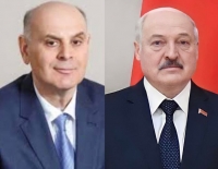 АСЛАН БЖАНИЯ ПОЗДРАВИЛ АЛЕКСАНДРА ЛУКАШЕНКО С ДНЁМ РОЖДЕНИЯ