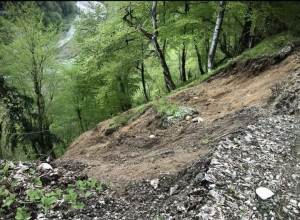 В КОДОРСКОМ УЩЕЛЬЕ СОШЕЛ СЕЛЬ