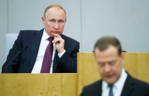 ПУТИН ПОДПИСАЛ УКАЗ О НАЗНАЧЕНИИ МЕДВЕДЕВА ПРЕМЬЕРОМ