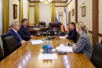 ДЖАНСУХ НАНБА ВСТРЕТИЛСЯ С ПРЕДСЕДАТЕЛЕМ СОВМИНА РЕСПУБЛИКИ КРЫМ ЮРИЕМ ГОЦАНЮКОМ