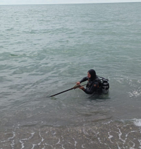 ВОДОЛАЗЫ МЧС ОЧИЩАЮТ ДНО ПЛЯЖЕЙ
