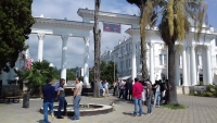 АДМИНИСТРАЦИЯ СУХУМА ДЕМОНТИРОВАЛА НЕЗАКОННУЮ ПОСТРОЙКУ ВОЗЛЕ "БРЕХАЛОВКИ"