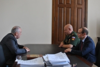 АЛЕКСАНДР АНКВАБ  ВСТРЕТИЛСЯ С ПРЕДСТАВИТЕЛЯМИ РОССИЙСКОЙ ВОЕННОЙ БАЗЫ И РОССИЙСКОГО ПОСОЛЬСТВА