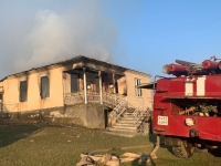 ПОЖАР В ГУДАУТСКОМ РАЙОНЕ